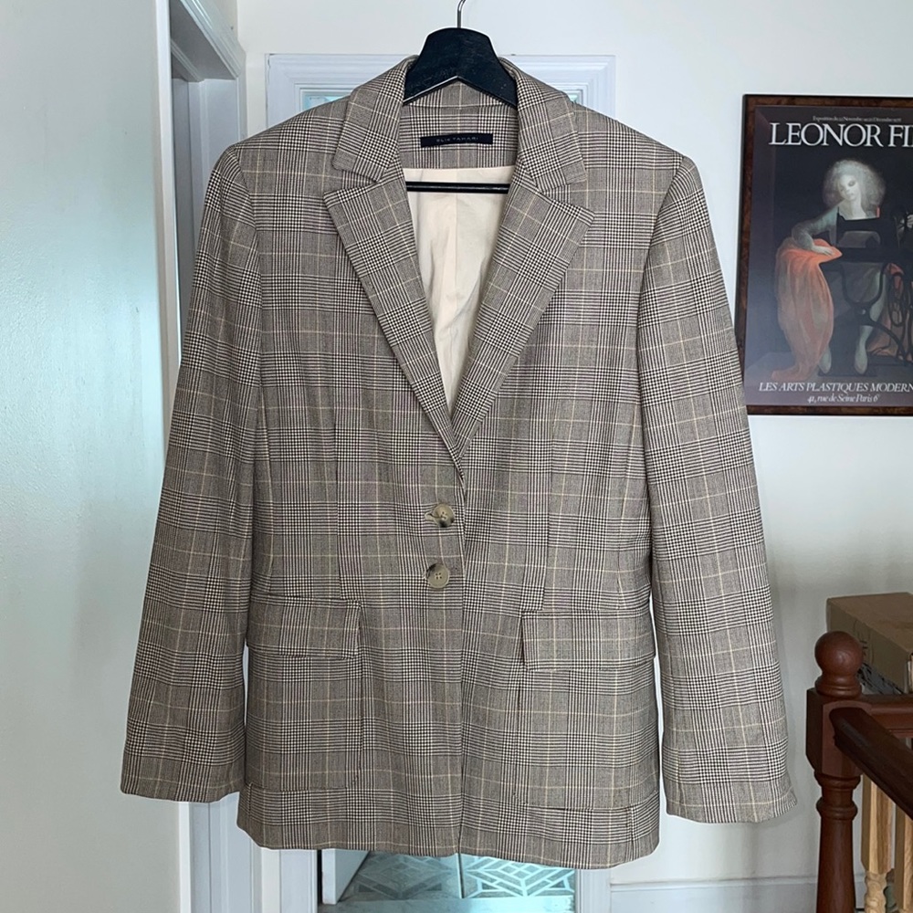 Vintage Plaid Blazer